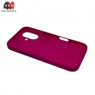 Чехол Iphone 16 Silicone Case Premium+MagSafe, Fuchsia