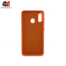 Чехол для Samsung A20/A30 Silicone Case, персикового цвета