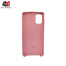 Чехол для Samsung A71 Silicone Case, розового цвета