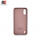 Чехол Samsung A01/M01 Silicone Case, пудрового цвета