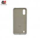 Чехол Samsung A01/M01 Silicone Case, белого цвета