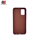 Чехол для Samsung A02s/M02s Silicone Case, цвет марсала