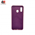 Чехол для Samsung A20/A30 Silicone Case, цвет марсала