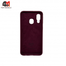 Чехол для Samsung A40 Silicone Case, цвет марсала