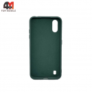 Чехол Samsung A01/M01 Silicone Case, темно-зеленого цвета