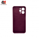 Чехол для Xiaomi Redmi 12 4G Silicone Case, цвет марсала