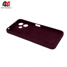 Чехол для Xiaomi Redmi 12 4G Silicone Case, цвет марсала