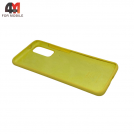 Чехол для Samsung S20 Plus/S11 Silicone Case, желтого цвета