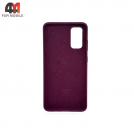 Чехол для Samsung S20 Plus/S11 Silicone Case, цвет марсала