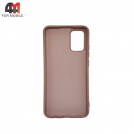 Чехол для Samsung A02s/M02s Silicone Case, пудрового цвета