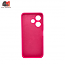 Чехол для Xiaomi Poco M6 4G/Redmi 13 4G Silicone Case, ярко-розового цвета