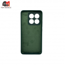 Чехол для Xiaomi Mi 14T Silicone Case, темно-зеленого цвета