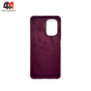 Чехол для Xiaomi Poco F3/F3 Pro/Redmi K40/K40 Pro/K40 Pro Plus Silicone Case, цвет марсала