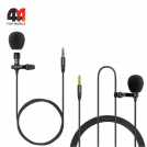 Петличный микрофон Awei MK1, 3.5mm, черный