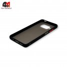 Чехол для Xiaomi Mi 10T Lite пластиковый с усиленной рамкой, черного цвета