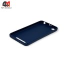 Чехол для Xiaomi Redmi 4A силиконовый, матовый, синего цвета, Cherry