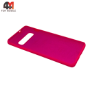 Чехол для Samsung S10 Plus Silicone Case, ярко-розового цвета