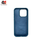 Чехол Iphone 13/14 Silicone Case, 35 cеро-синий