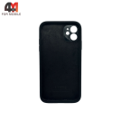 Чехол для Iphone 12 Silicone Case Squared, 18 черный