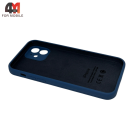 Чехол для Iphone 12 Silicone Case Squared, 20 темно-синий