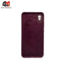 Чехол для Xiaomi Redmi 9A Silicone Case, цвет марсала