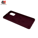 Чехол для Samsung A41 Silicone Case, цвет марсала