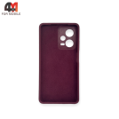Чехол для Xiaomi Redmi Note 12 Pro 5G Silicone Case, цвет марсала
