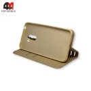 Чехол-книга для Xiaomi Pocophone F1  золотого цвета, New Case