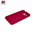 Чехол для Huawei Y3 2017 силиконовый, матовый, малинового цвета