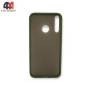 Чехол для Huawei P40 Lite E/Y7P/Honor 9C пластиковый с усиленной рамкой, зеленого цвета, Case