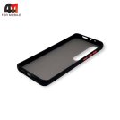Чехол для Xiaomi Mi 10 пластиковый с усиленной рамкой, черного цвета