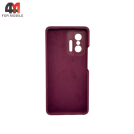 Чехол для Xiaomi Mi 11T/Mi 11T Pro Silicone Case, цвет марсала