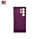Чехол для Samsung S23 Ultra Silicone Case, цвет марсала