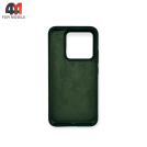 Чехол для Xiaomi Mi 14 5G Silicone Case, темно-зеленого цвета
