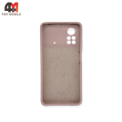 Чехол для Xiaomi Poco X4 Pro 5G Silicone Case, пудрового цвета