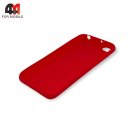 Чехол для Xiaomi Redmi Go силиконовый, матовый, красного цвета