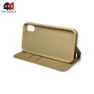 Чехол-книга для Iphone X/Xs золотого цвета, New Case