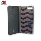 Чехол книга Iphone 7 Plus/8 Plus серого цвета, Skin