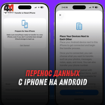 Перенос данных с iPhone на Android по QR