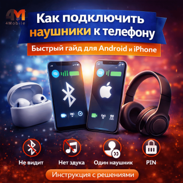 Как подключить наушники к телефону