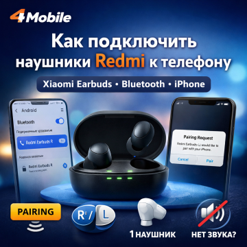 Как подключить наушники Xiaomi и Redmi к телефону