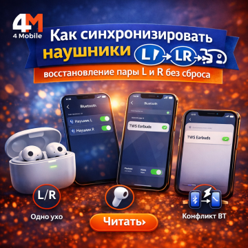 Как синхронизировать наушники
