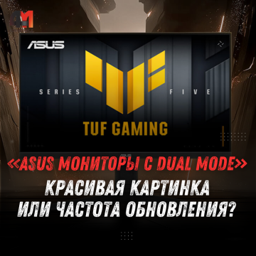 ASUS представила 4K-мониторы ROG Strix и TUF Gaming с Dual Mode