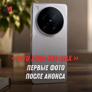 Vivo X500 Pro Max: первые фото, видео и характеристики