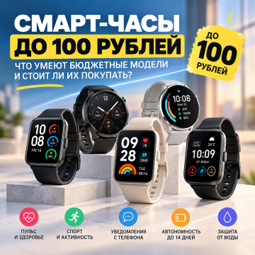 Смарт-часы до 100 рублей