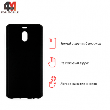 Чехол для Meizu M6 пластиковый, матовый, черный
