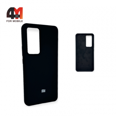 Чехол Xiaomi Mi 12T/Mi 12T Pro Silicone Case, черного цвета