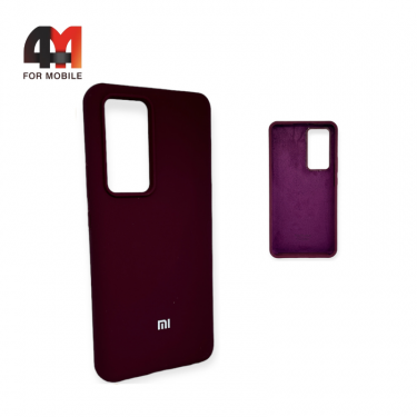 Чехол Xiaomi Mi 12T/Mi 12T Pro Silicone Case, цвет марсала