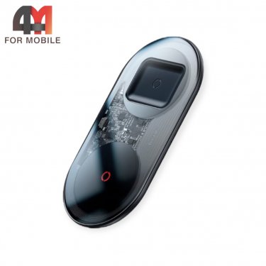 Baseus Беспроводное зарядное устройство TZWXJK-B01 24W, черный, 2 в 1