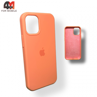 Чехол Iphone 12/12 Pro Silicone Case, 66 апельсинового цвета